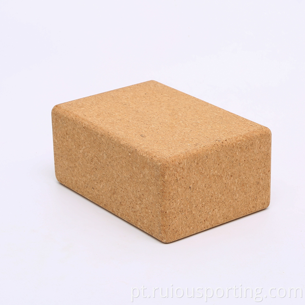 yoga blocks natural cork pilates bricks
